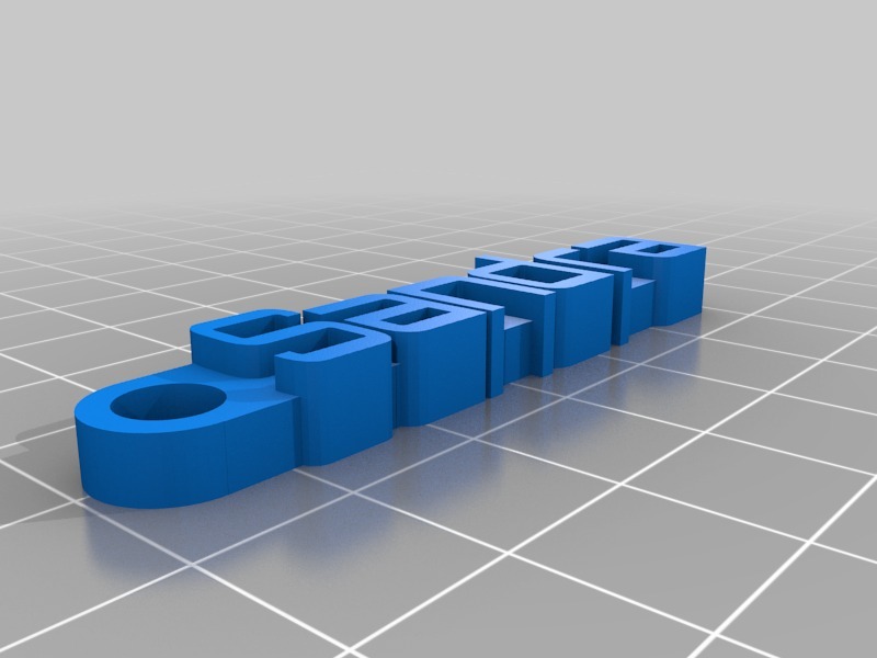 钥匙扣Sandra3D打印模型
