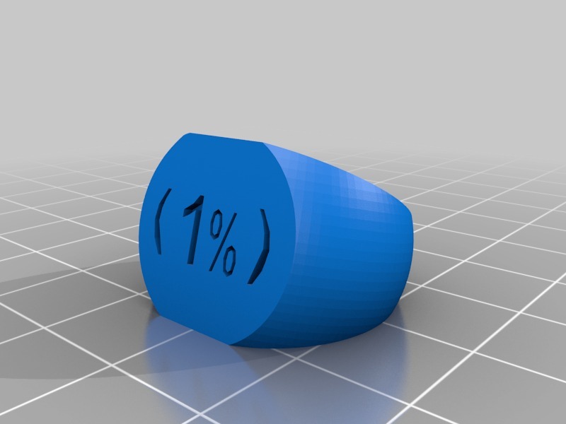 戒指 1%3D打印模型