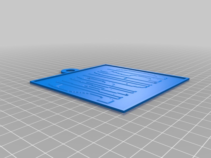 透光浮雕板3D打印模型