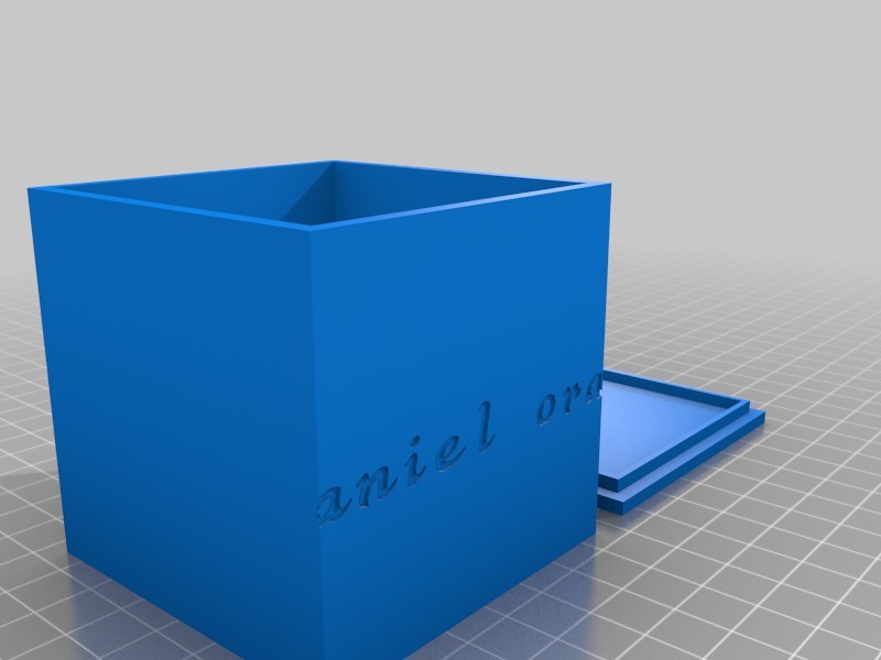 带盖方盒3D打印模型
