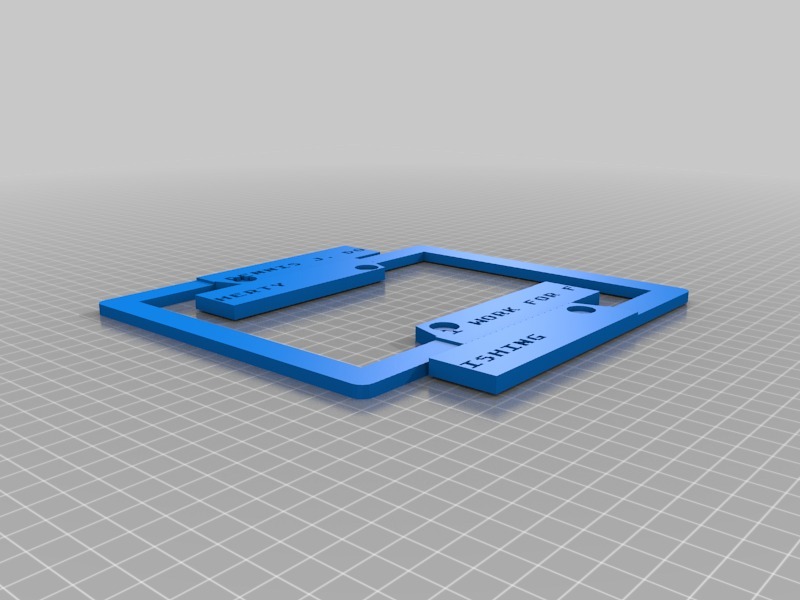 许可证边框3D打印模型