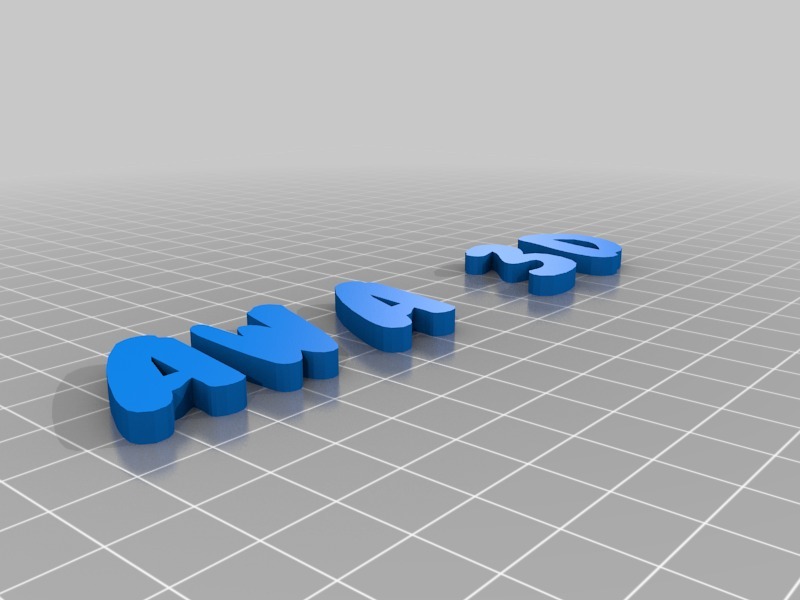 姓名牌3D打印模型