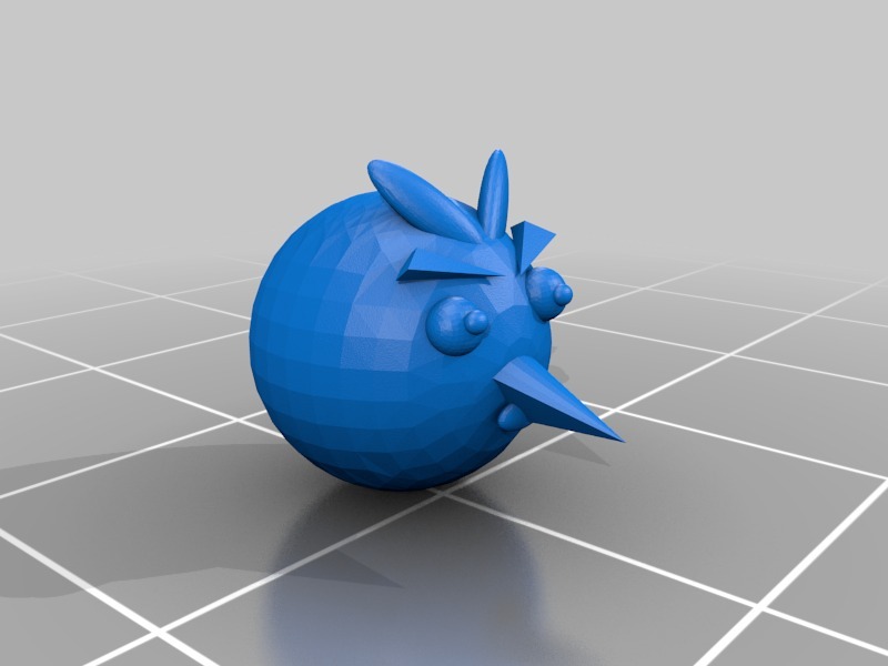 愤怒的小鸟3D打印模型