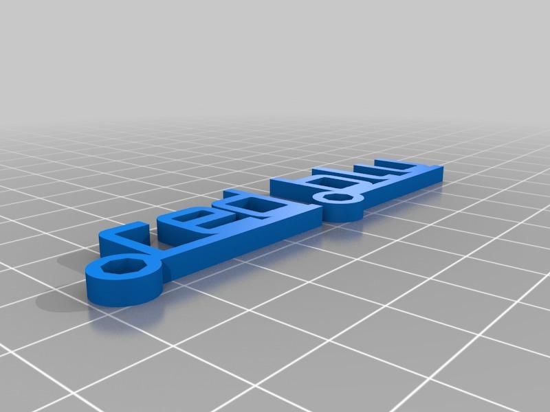 钥匙扣 red & blu 3D打印模型