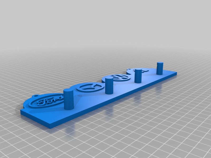 钥匙挂钩3D打印模型