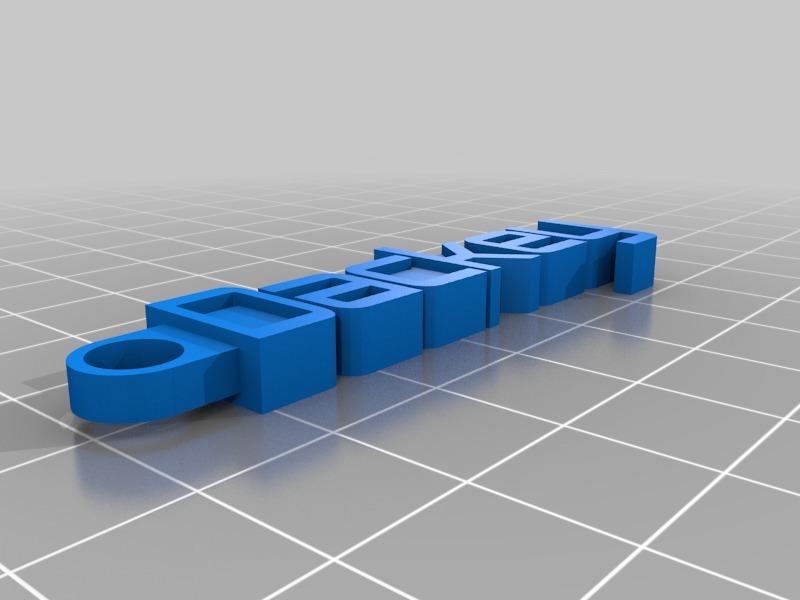 钥匙扣 Dackey3D打印模型