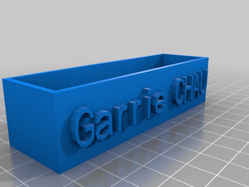 基本的商业名片盒3D打印模型