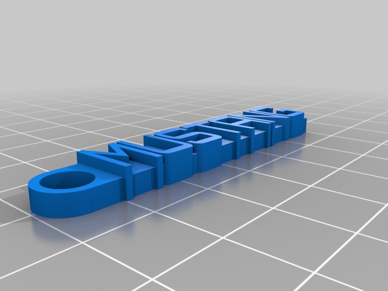 MUSTANG钥匙扣3D打印模型