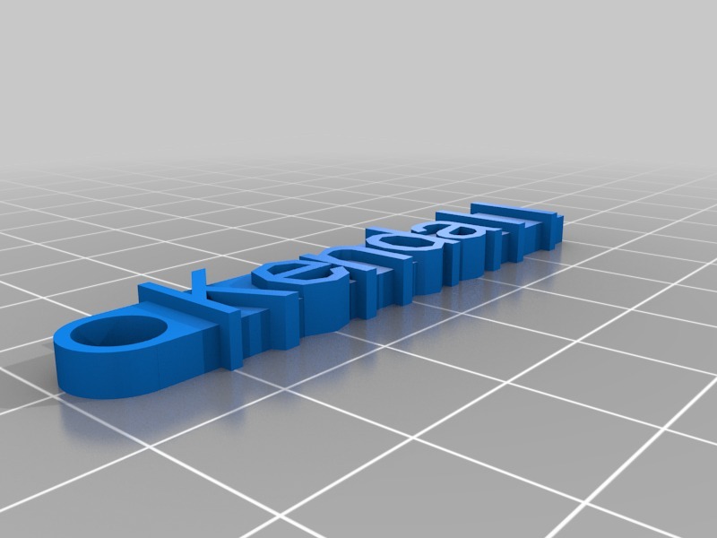 Kendall钥匙扣3D打印模型