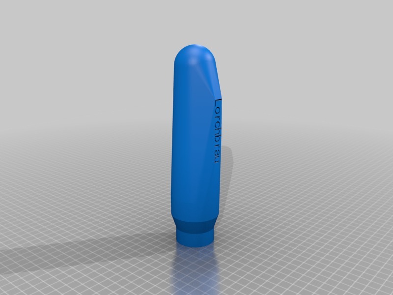 蓝色的把手3D打印模型