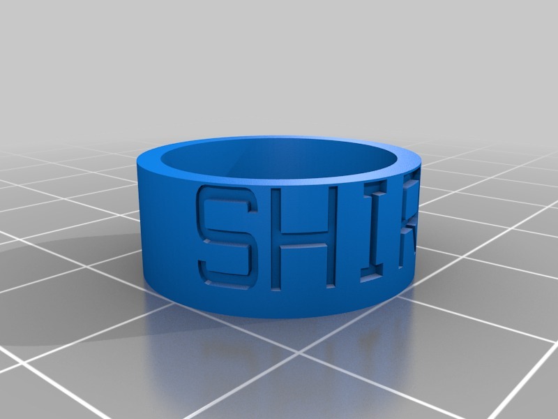 定制的戒指3D打印模型