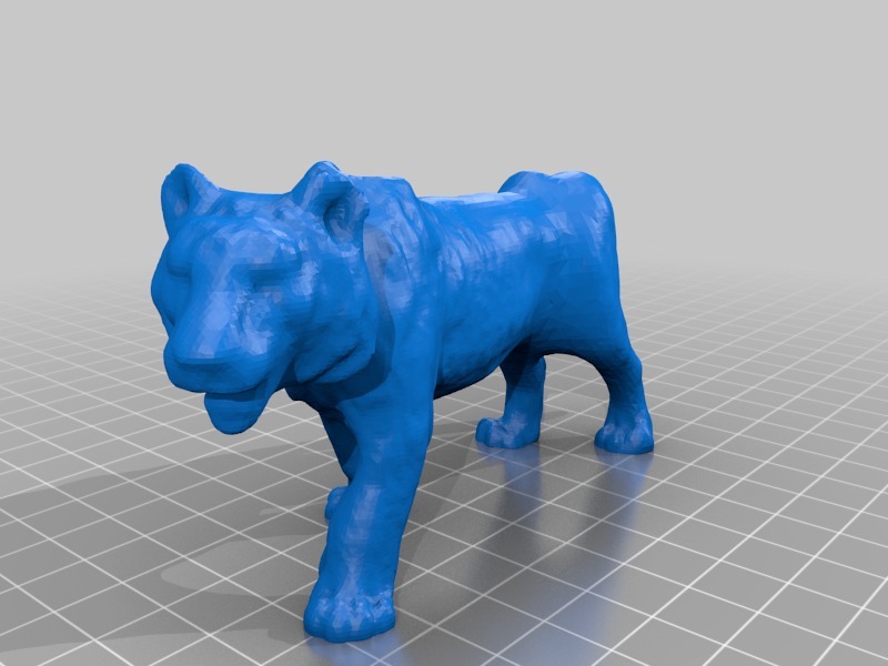 保罗老虎3D打印模型