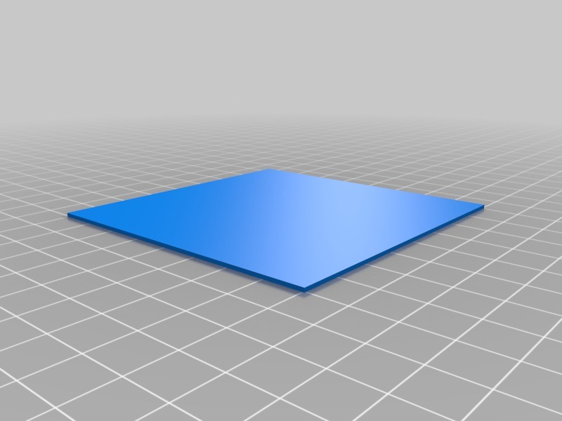 空白模板3D打印模型