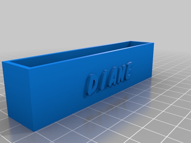 黛安娜的名片盒3D打印模型