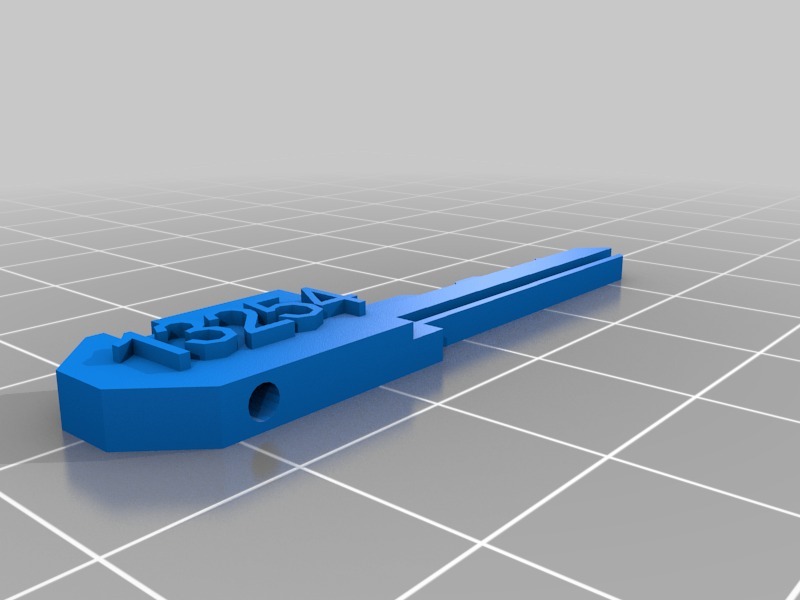 滑动叶片键生成器3D打印模型