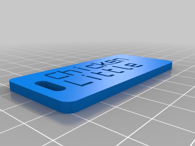 行李箱定制标签3D打印模型