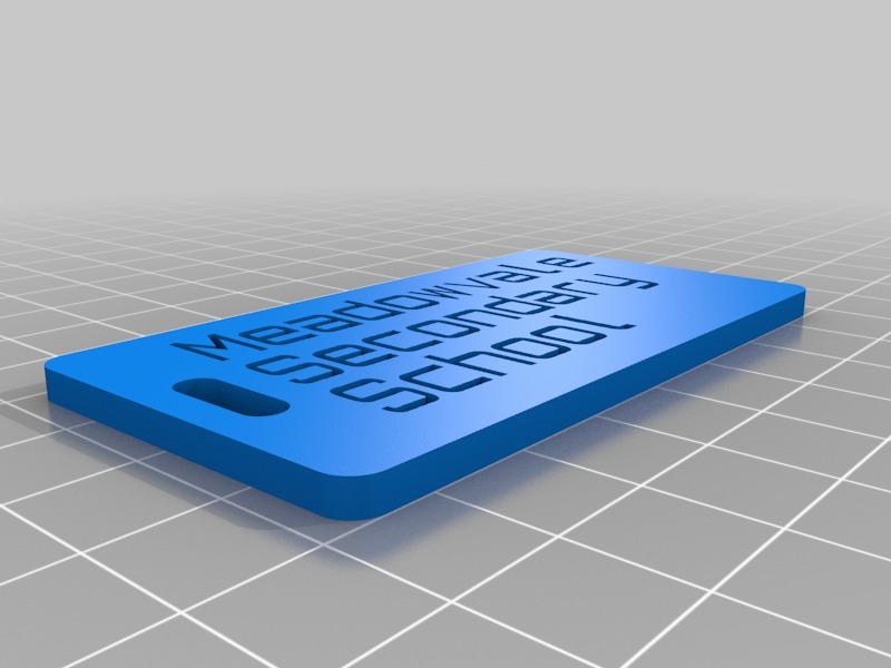 行李标签3D打印模型