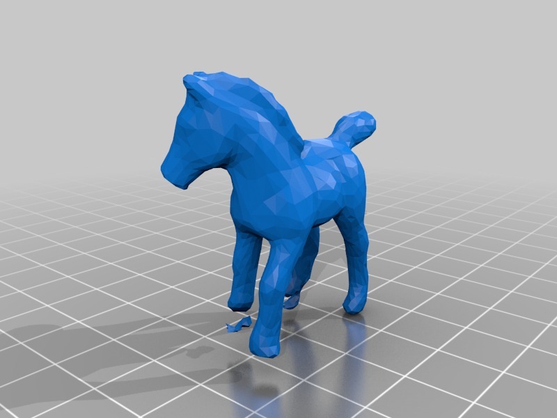 小马模型3D打印模型