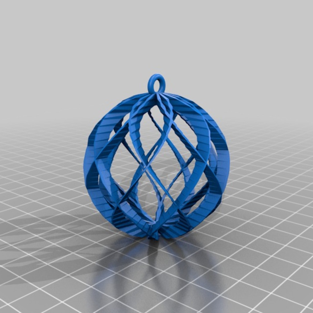 螺旋球挂饰3D打印模型