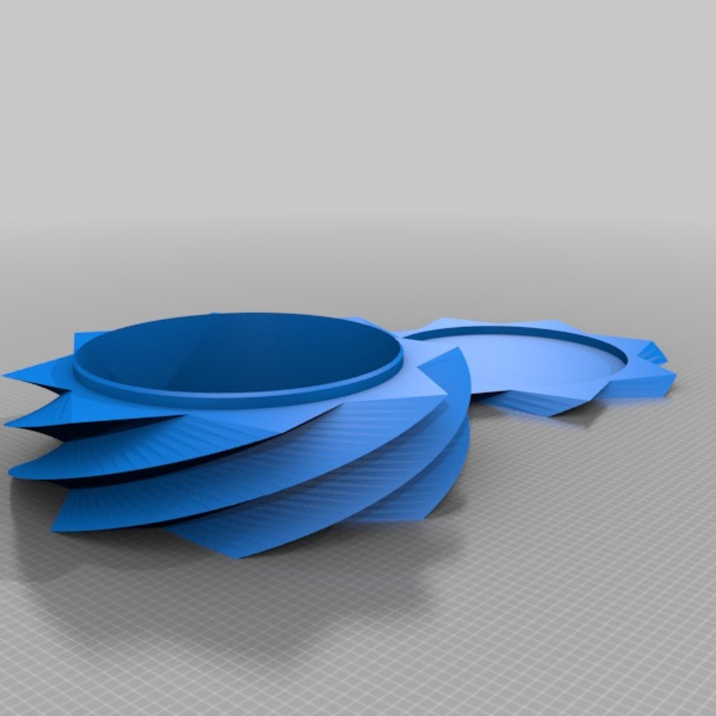 扭曲星形盒3D打印模型