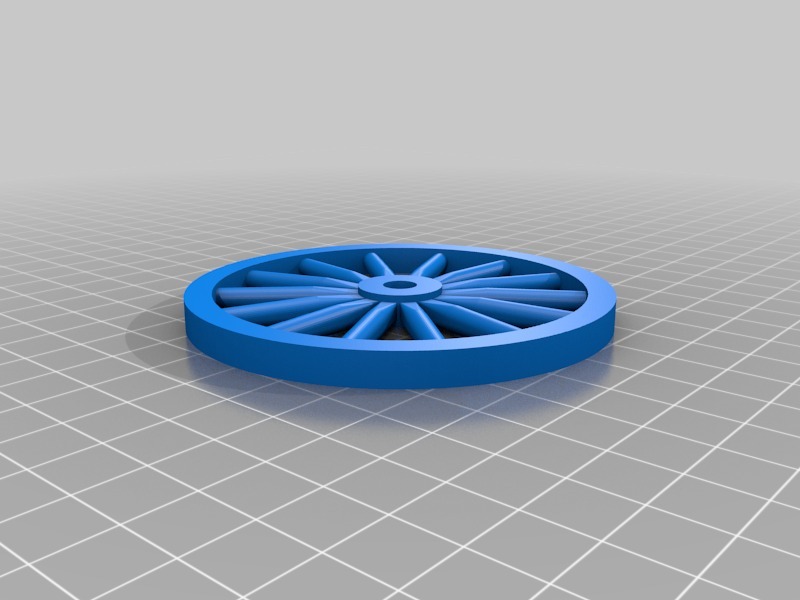 辐条轮3D打印模型