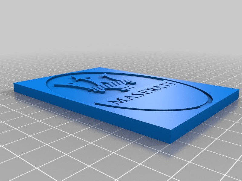 玛莎拉蒂车标3D打印模型