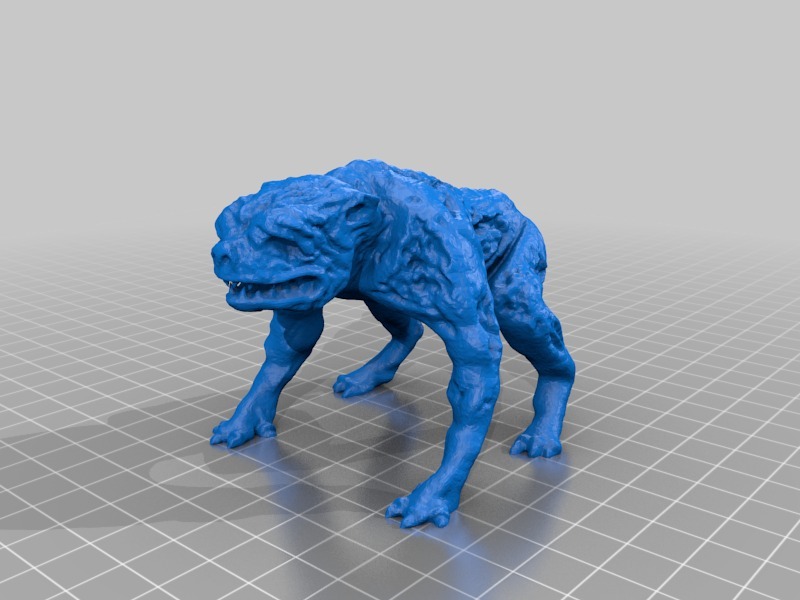  僵尸狗3D打印模型