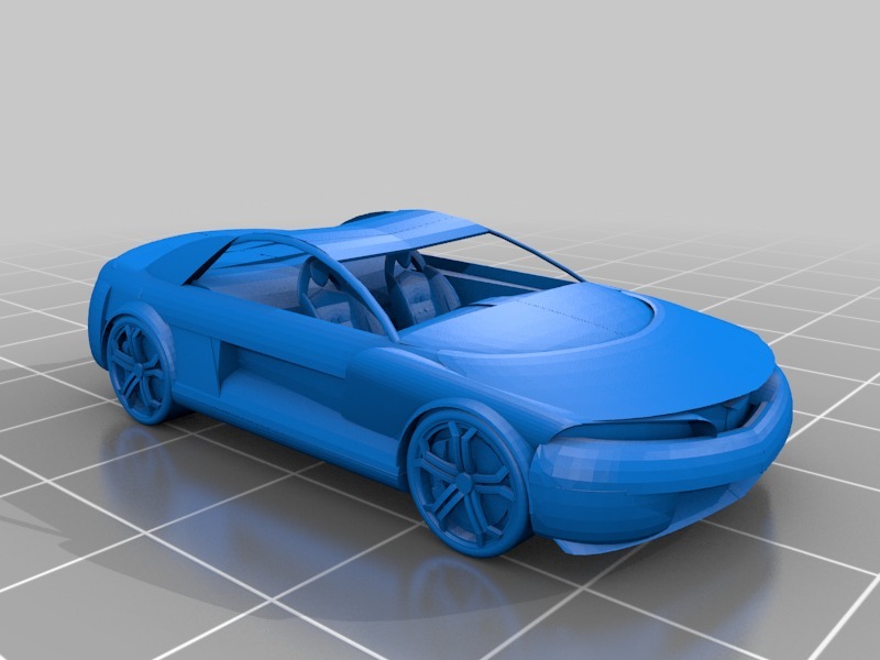 野马跑车3D打印模型