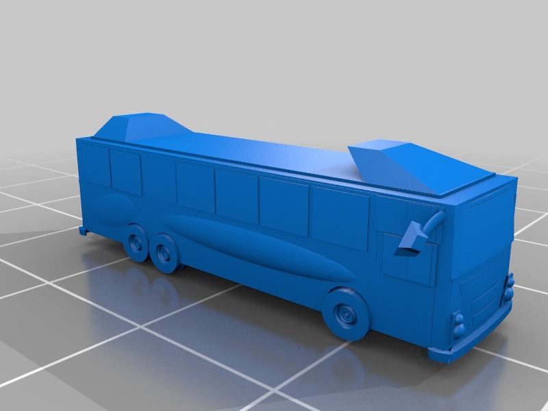 豪华巴士3D打印模型