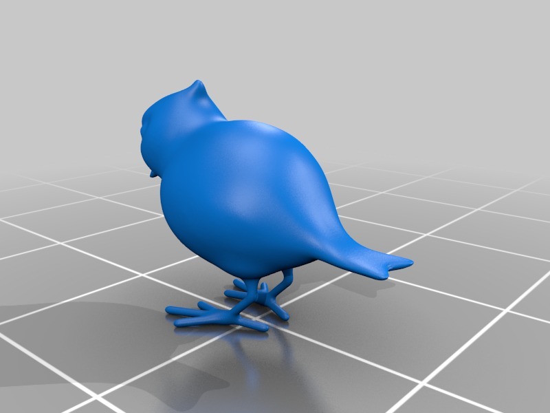 小鸟3D打印模型