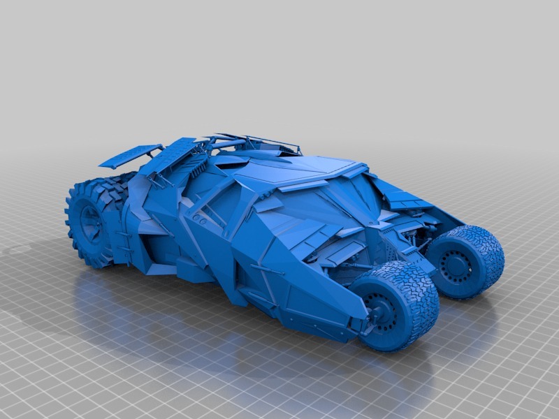 蝙蝠侠战车3D打印模型