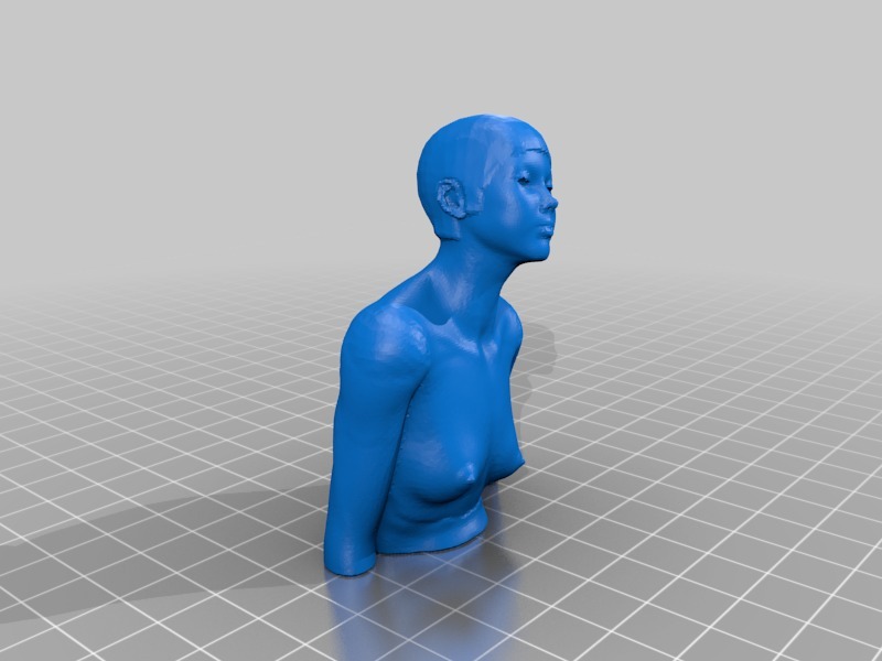 甜甜的女孩3D打印模型
