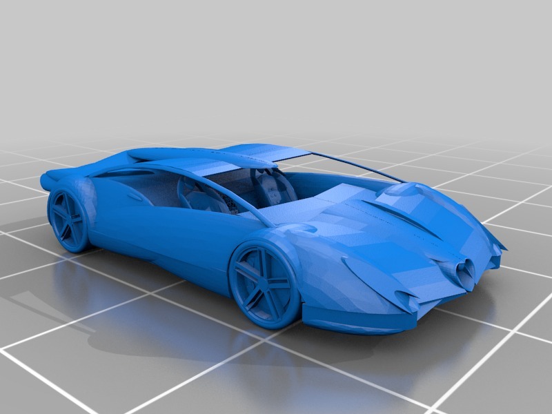 2020概念跑车3D打印模型