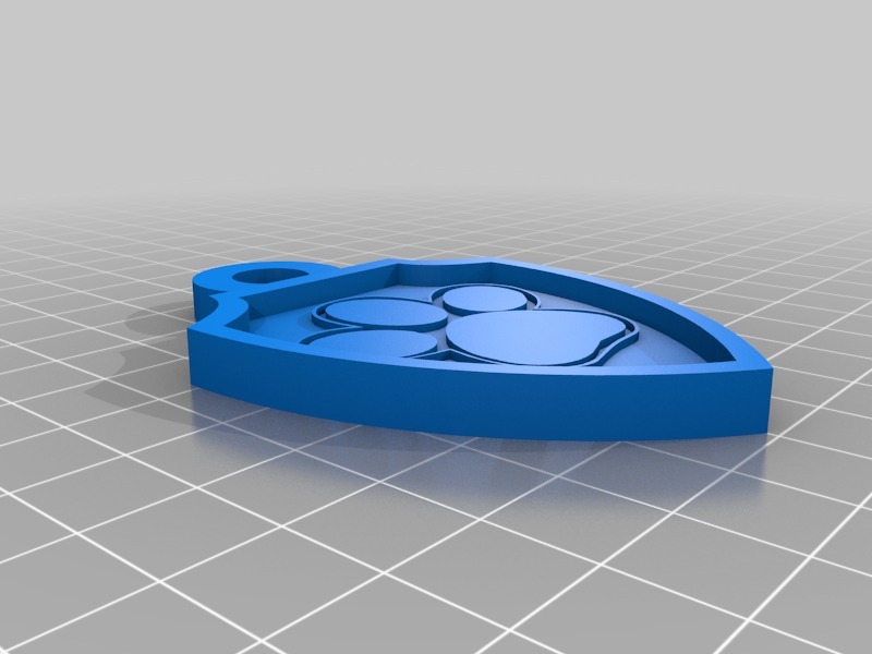 定制的小狗徽章3D打印模型