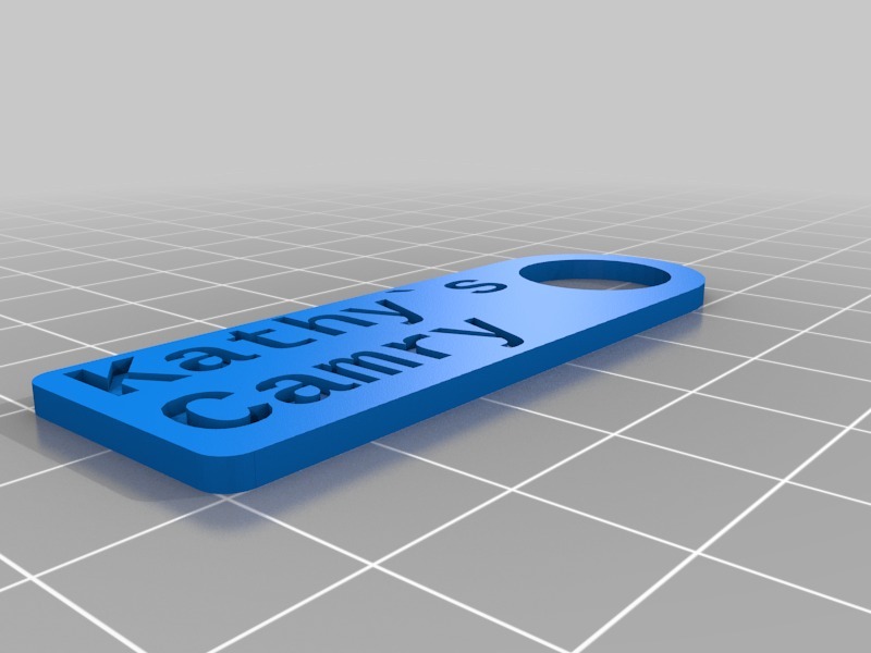 凯美瑞钥匙扣3D打印模型