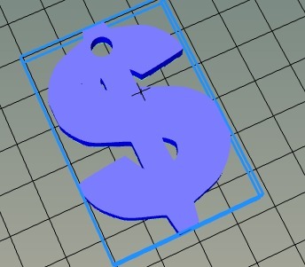 美元标志3D打印模型