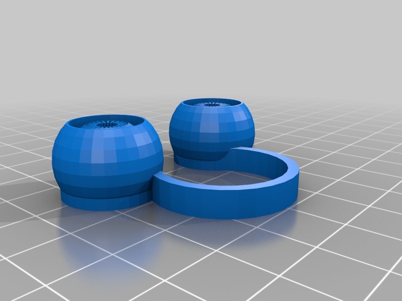 变色龙眼睛玩具3D打印模型