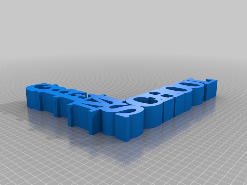 我定制的可变字雕塑3D打印模型
