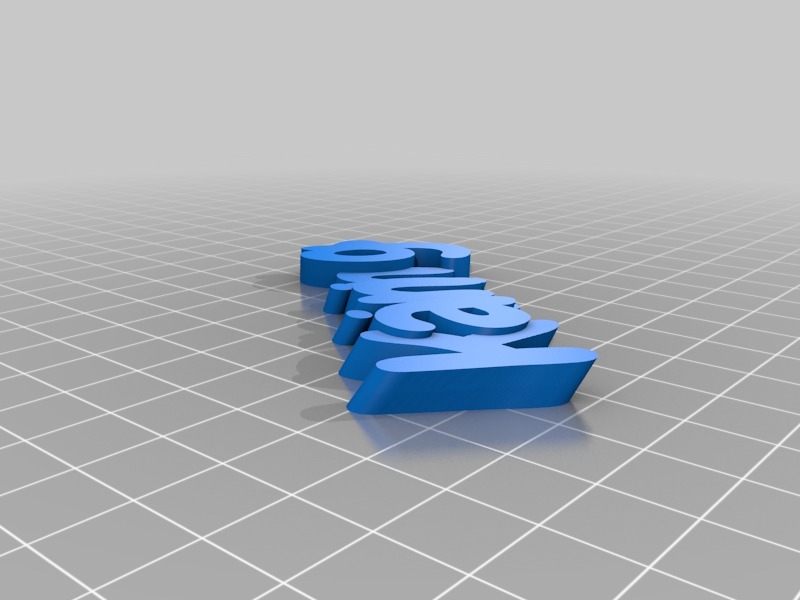kaining字样模型3D打印模型