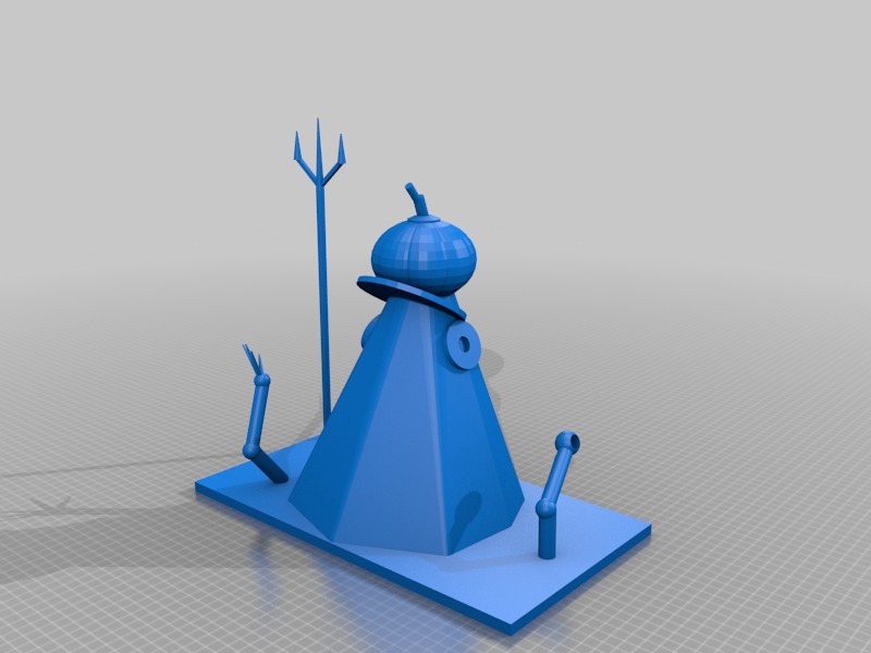 万圣节恶魔南瓜男3D打印模型