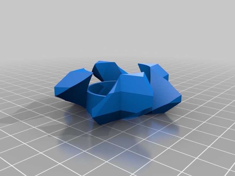 礼品盒圣诞星3D打印模型