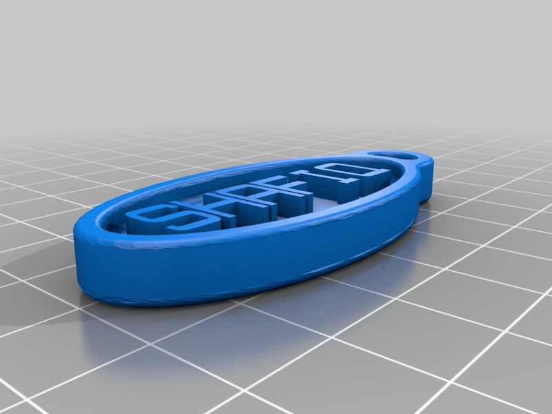 钥匙链3D打印模型