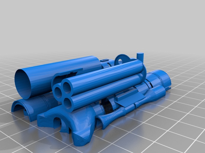 动力榴弹机枪模型3D打印模型