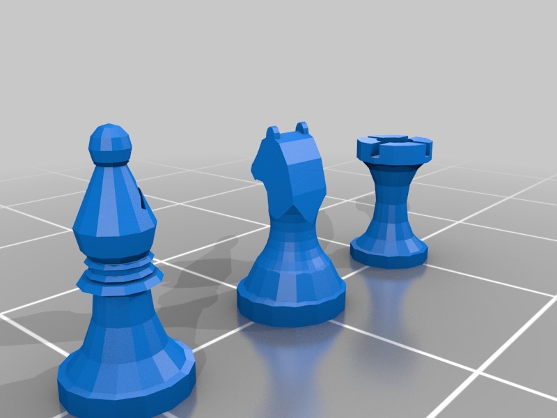 国际象棋3D打印模型