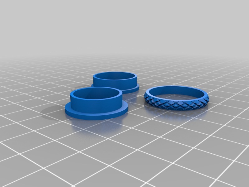 旋转环薄滚花3D打印模型