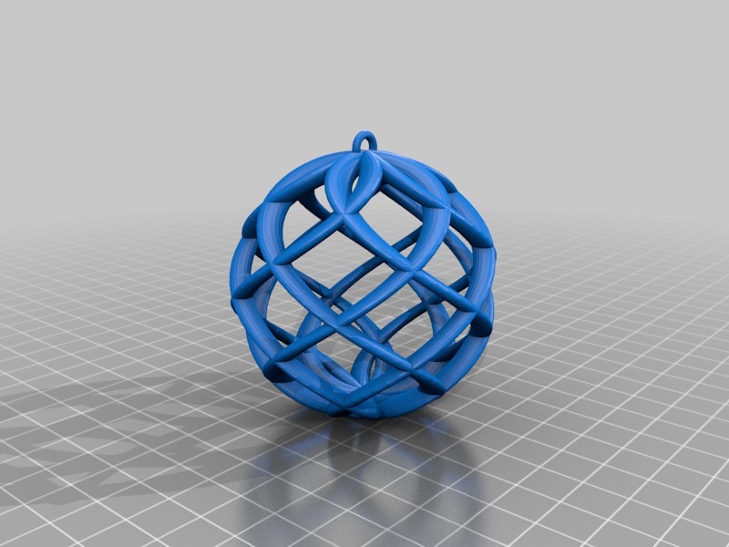 扭曲球饰品3D打印模型