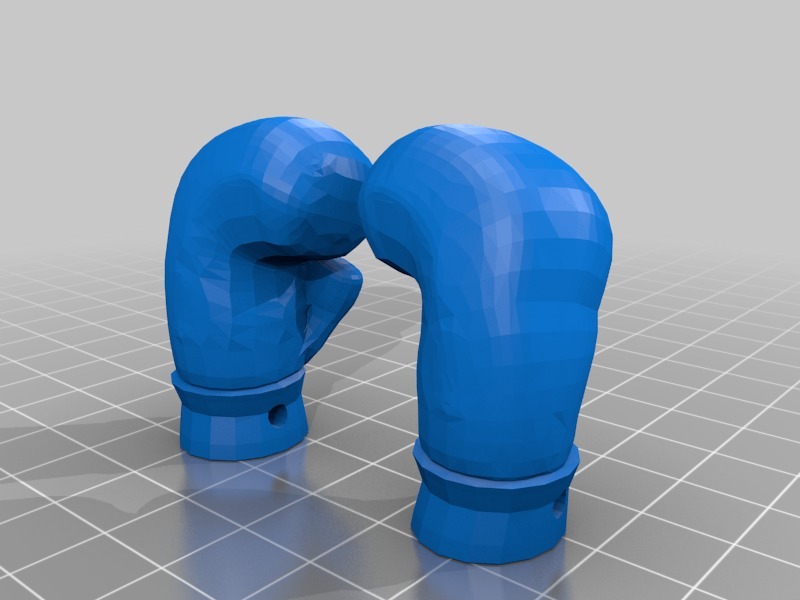 拳击手套钥匙扣3D打印模型