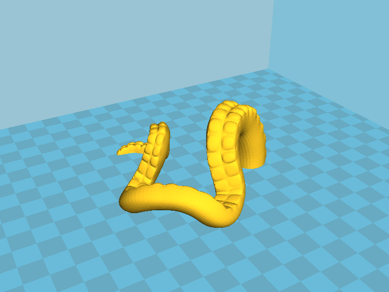 章鱼触角手机支架3D打印模型