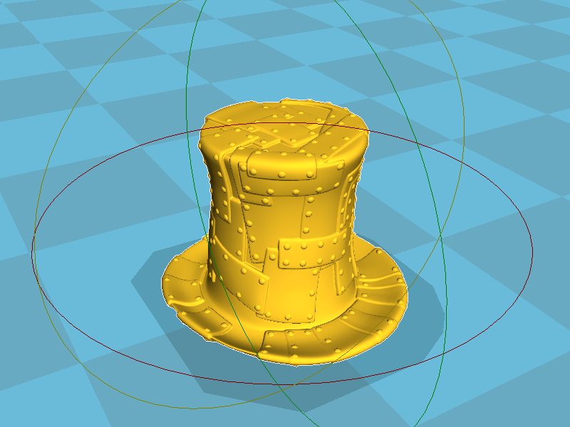 朋克礼帽3D打印模型
