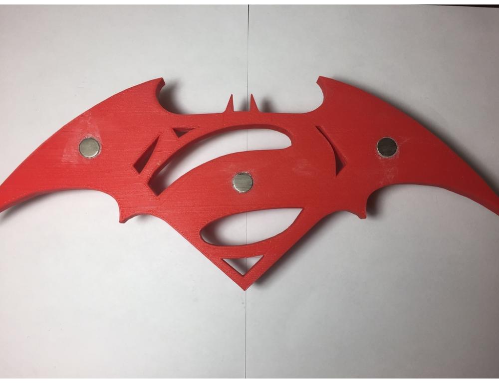 蝙蝠侠超人logo钥匙挂钩3D打印模型